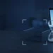 Illustration: an empty wire in-tray and an hourglass beside a laptop with an empty screen, for an AI training dashboard with no tasks