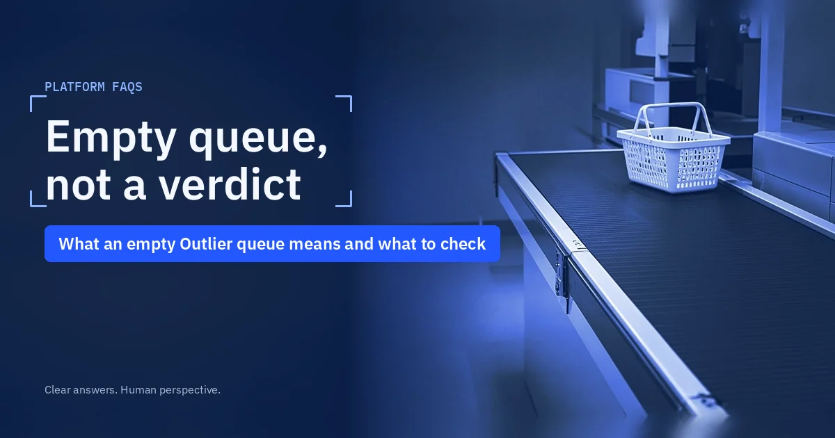 Title card for the guide on what an Outlier empty queue means and what to check
